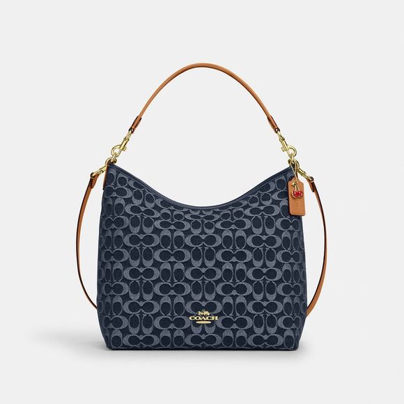 COACH Handbags - NWT Coach Outlet Laurel Large Shoulder Bag In Signature Denim